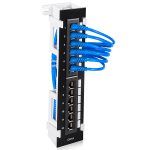 12 Port Cat6a Patch Panel Vertical 1